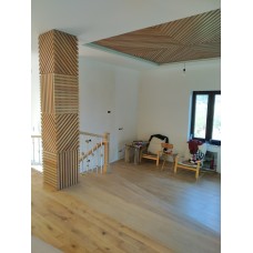 Ukrainian authentic interior, woodwork as the basis of ethnic design