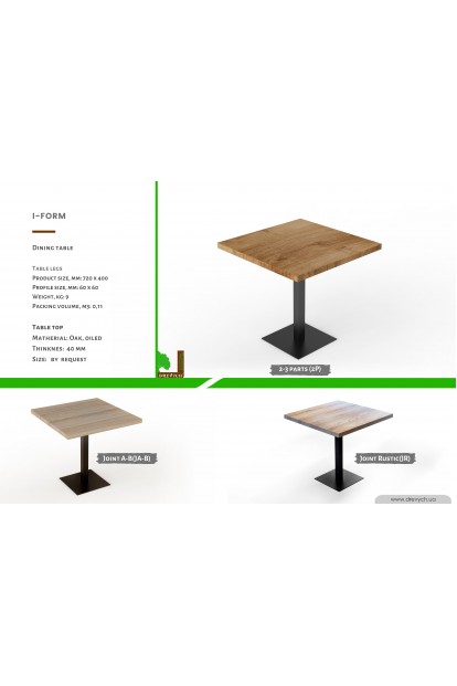 Tables for cafe, bar, restaurant
